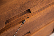 Load image into Gallery viewer, Patinaed Daniska Group Modernist Credenza with Button-Tufted Doors in Walnut by Salvatore Bevelacqua, USA, c. 1950s-ABT Modern