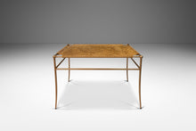Load image into Gallery viewer, Perfectly Patinaed Petite Mid-Century Modern Accent Bench in Animal Hide & Leather After T.H. Robsjohn-Gibbings, USA, c. 1980's-ABT Modern