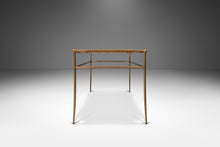 Load image into Gallery viewer, Perfectly Patinaed Petite Mid-Century Modern Accent Bench in Animal Hide & Leather After T.H. Robsjohn-Gibbings, USA, c. 1980's-ABT Modern