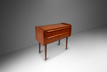 Load image into Gallery viewer, Petite Danish Mid-Century Modern 2-Drawer Side / Accent Table in Teak, Denmark, c. 1960's-ABT Modern