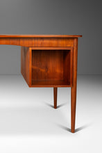 Load image into Gallery viewer, Petite Danish Mid-Century Modern Six-Drawer Writers Desk in Teak with Built-In Storage Shelves, Denmark, c. 1960s-ABT Modern