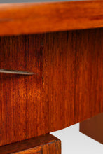Load image into Gallery viewer, Petite Danish Mid-Century Modern Six-Drawer Writers Desk in Teak with Built-In Storage Shelves, Denmark, c. 1960s-ABT Modern