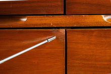 Load image into Gallery viewer, Petite Mid-Century Modern Nine-Drawer Dresser in Walnut w/ Blind Pulls, USA, c. 1960's-ABT Modern