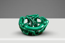 Load image into Gallery viewer, Post Modern Abstract Braided Ceramic Bowl Display Piece, USA, c. 1980's-ABT Modern