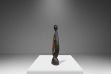 Load image into Gallery viewer, Post Modern Abstract Hand-Carved Mother & Child Sculpture, USA, c. 1970's-ABT Modern