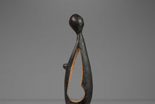 Load image into Gallery viewer, Post Modern Abstract Hand-Carved Mother & Child Sculpture, USA, c. 1970's-ABT Modern