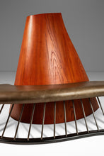 Load image into Gallery viewer, Post Modern Art Deco Serpentine Asymmetrical Architectural Bench / Sofa in Oak & Leather in the Manner of Thomas Stender, c. 1980s-ABT Modern
