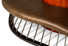 Load image into Gallery viewer, Post Modern Art Deco Serpentine Asymmetrical Architectural Bench / Sofa in Oak & Leather in the Manner of Thomas Stender, c. 1980s-ABT Modern