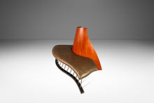 Load image into Gallery viewer, Post Modern Art Deco Serpentine Asymmetrical Architectural Bench / Sofa in Oak & Leather in the Manner of Thomas Stender, c. 1980s-ABT Modern