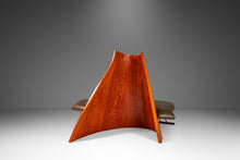 Load image into Gallery viewer, Post Modern Art Deco Serpentine Asymmetrical Architectural Bench / Sofa in Oak & Leather in the Manner of Thomas Stender, c. 1980s-ABT Modern