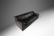 Load image into Gallery viewer, Post Modern Four Seat Sofa & Matching Lounge Chair Set in Original Leather by Natuzzi Attributed to Pierluigi Cerri, Italy, c. 1990's-ABT Modern