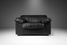 Load image into Gallery viewer, Post Modern Four Seat Sofa & Matching Lounge Chair Set in Original Leather by Natuzzi Attributed to Pierluigi Cerri, Italy, c. 1990's-ABT Modern