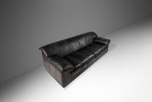 Load image into Gallery viewer, Post Modern Three Seat Sofa in Orignal Leather by Natuzzi Attributed to Pierluigi Cerri, Italy, c. 1990's-ABT Modern