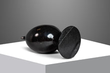 Load image into Gallery viewer, Post Modern Two-Piece Sculpture in Solid Black Marble, USA, c. 1980's-ABT Modern