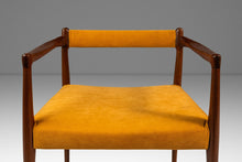 Load image into Gallery viewer, RARE Danish Mid-Century Modern Sculpted Armchair in Teak & Velour by Helge Vestergaard Jensen for Peder Pederse, Denmark, c. 1960s-ABT Modern