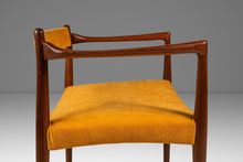 Load image into Gallery viewer, RARE Danish Mid-Century Modern Sculpted Armchair in Teak & Velour by Helge Vestergaard Jensen for Peder Pederse, Denmark, c. 1960s-ABT Modern