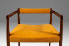 Load image into Gallery viewer, RARE Danish Mid-Century Modern Sculpted Armchair in Teak & Velour by Helge Vestergaard Jensen for Peder Pederse, Denmark, c. 1960s-ABT Modern