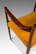 Load image into Gallery viewer, RARE Danish Mid-Century Modern Sculpted Armchair in Teak & Velour by Helge Vestergaard Jensen for Peder Pederse, Denmark, c. 1960s-ABT Modern