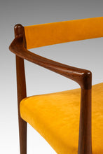Load image into Gallery viewer, RARE Danish Mid-Century Modern Sculpted Armchair in Teak & Velour by Helge Vestergaard Jensen for Peder Pederse, Denmark, c. 1960s-ABT Modern