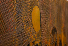 Load image into Gallery viewer, RARE Mid-Century Modern Earth Toned Parliament of Owls Painting with Custom-Made Walnut Frame by Sukhya, c. 1960s-ABT Modern