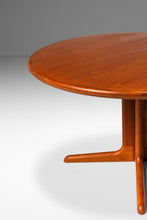 Load image into Gallery viewer, RESERVED - Danish Mid-Century Modern Expansion Dining Table w/ Two Leaves & Trestle Base in Teak, Denmark, c. 1970's-ABT Modern