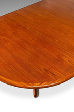 Load image into Gallery viewer, RESERVED - Danish Mid-Century Modern Expansion Dining Table w/ Two Leaves & Trestle Base in Teak, Denmark, c. 1970's-ABT Modern