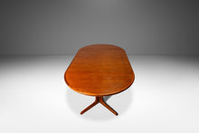 Load image into Gallery viewer, RESERVED - Danish Mid-Century Modern Expansion Dining Table w/ Two Leaves & Trestle Base in Teak, Denmark, c. 1970's-ABT Modern