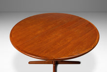 Load image into Gallery viewer, RESERVED - Danish Mid-Century Modern Expansion Dining Table w/ Two Leaves & Trestle Base in Teak, Denmark, c. 1970's-ABT Modern