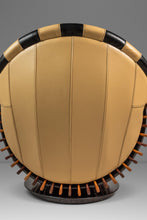 Load image into Gallery viewer, Rare Art Deco Organic Modern "Luxor" Armchair / Lounge Chair in Leather, Spruce & Palmwood by Pacific Green, Australia, c. 2000s-ABT Modern