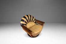 Load image into Gallery viewer, Rare Art Deco Organic Modern "Luxor" Armchair / Lounge Chair in Leather, Spruce & Palmwood by Pacific Green, Australia, c. 2000s-ABT Modern