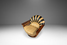 Load image into Gallery viewer, Rare Art Deco Organic Modern "Luxor" Armchair / Lounge Chair in Leather, Spruce & Palmwood by Pacific Green, Australia, c. 2000s-ABT Modern
