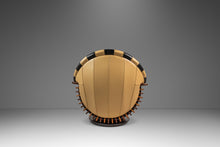 Load image into Gallery viewer, Rare Art Deco Organic Modern "Luxor" Armchair / Lounge Chair in Leather, Spruce & Palmwood by Pacific Green, Australia, c. 2000s-ABT Modern