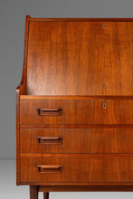 Load image into Gallery viewer, Rare Danish Mid-Century Modern Drop Down Secretary Desk in Walnut by Maurice Villency, Denmark, c. 1960s-ABT Modern