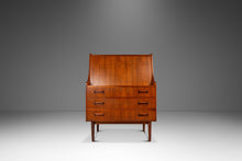 Load image into Gallery viewer, Rare Danish Mid-Century Modern Drop Down Secretary Desk in Walnut by Maurice Villency, Denmark, c. 1960s-ABT Modern