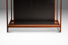 Load image into Gallery viewer, Rare Danish Mid-Century Modern Dry Bar in Teak w/ Leather Top by Knud Bent for Dyrlund, Denmark, c. 1960s-ABT Modern