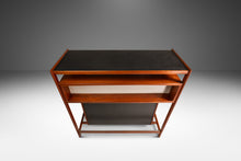 Load image into Gallery viewer, Rare Danish Mid-Century Modern Dry Bar in Teak w/ Leather Top by Knud Bent for Dyrlund, Denmark, c. 1960s-ABT Modern