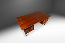 Load image into Gallery viewer, Rare Danish Mid-Century Modern Model 75 Teak Writing Desk by Gunni Omann for Omann Jun Møbelfabrik, Denmark, c. 1960s-ABT Modern