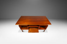 Load image into Gallery viewer, Rare Danish Mid-Century Modern Model 75 Teak Writing Desk by Gunni Omann for Omann Jun Møbelfabrik, Denmark, c. 1960s-ABT Modern
