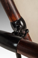 Load image into Gallery viewer, Rare Danish Modern Restored Stokke "Stick" Chair in Suede & Rosewood by Jens H. Quistgaard for Nissen Langaa, Denmark, c. 1960s-ABT Modern