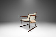Load image into Gallery viewer, Rare Danish Modern Restored Stokke "Stick" Chair in Suede & Rosewood by Jens H. Quistgaard for Nissen Langaa, Denmark, c. 1960s-ABT Modern