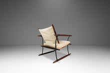 Load image into Gallery viewer, Rare Danish Modern Restored Stokke "Stick" Chair in Suede & Rosewood by Jens H. Quistgaard for Nissen Langaa, Denmark, c. 1960s-ABT Modern