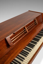 Load image into Gallery viewer, Rare Early Mid Century Modern Baldwin Acrosonic Piano in Walnut, Brass & Caning #759945, USA, c. 1960s-ABT Modern