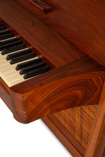 Load image into Gallery viewer, Rare Early Mid Century Modern Baldwin Acrosonic Piano in Walnut, Brass & Caning #759945, USA, c. 1960s-ABT Modern