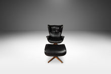 Load image into Gallery viewer, Rare George Mulhauser for Plycraft "Mr. Chair" Wingback Lounge Chair and Ottoman, USA, c. 1960's-ABT Modern