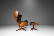 Load image into Gallery viewer, Rare George Mulhauser for Plycraft "Mr. Chair" Wingback Lounge Chair and Ottoman, USA, c. 1960's-ABT Modern