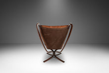 Load image into Gallery viewer, Rare High-Back Falcon Chair in Original Leather by Sigurd Ressel for Vatne Møbler, c. 1970's, Norway-ABT Modern