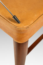 Load image into Gallery viewer, Rare MCM Single Dining / Desk Chair in Solid Teak & Original Leather Upholstery Attributed to Yngve Ekström for Gemla Diö, Sweden, c. 1950s-ABT Modern