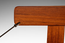 Load image into Gallery viewer, Rare Mid-Century Danish Modern Barstool in Teak & Leather by Knud Bent for Korup Stolefabrik, Denmark, c. 1960s-ABT Modern