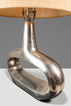 Load image into Gallery viewer, Rare Mid-Century Italian Modern Atomic Era Table Lamp in Solid Aluminum, Italy, c. 1960s-ABT Modern