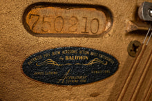 Load image into Gallery viewer, Rare Mid-Century Modern Baldwin Acrosonic Spinet Piano in Walnut, Brass & Cane, USA, c. 1960s-ABT Modern